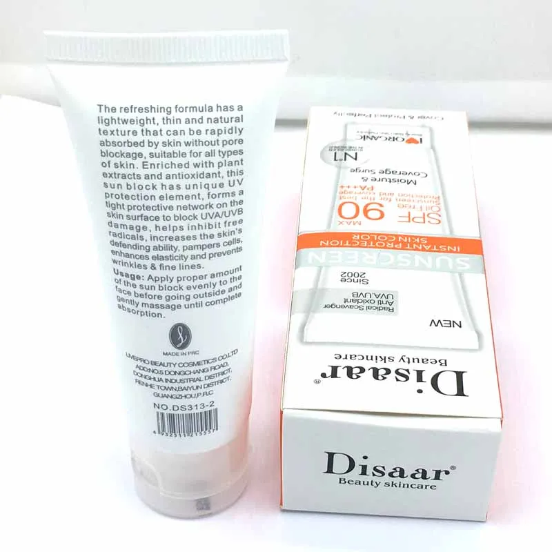 Disaar Beauty крем для ухода за кожей лица солнцезащитный Spf Max 90 безмасляный