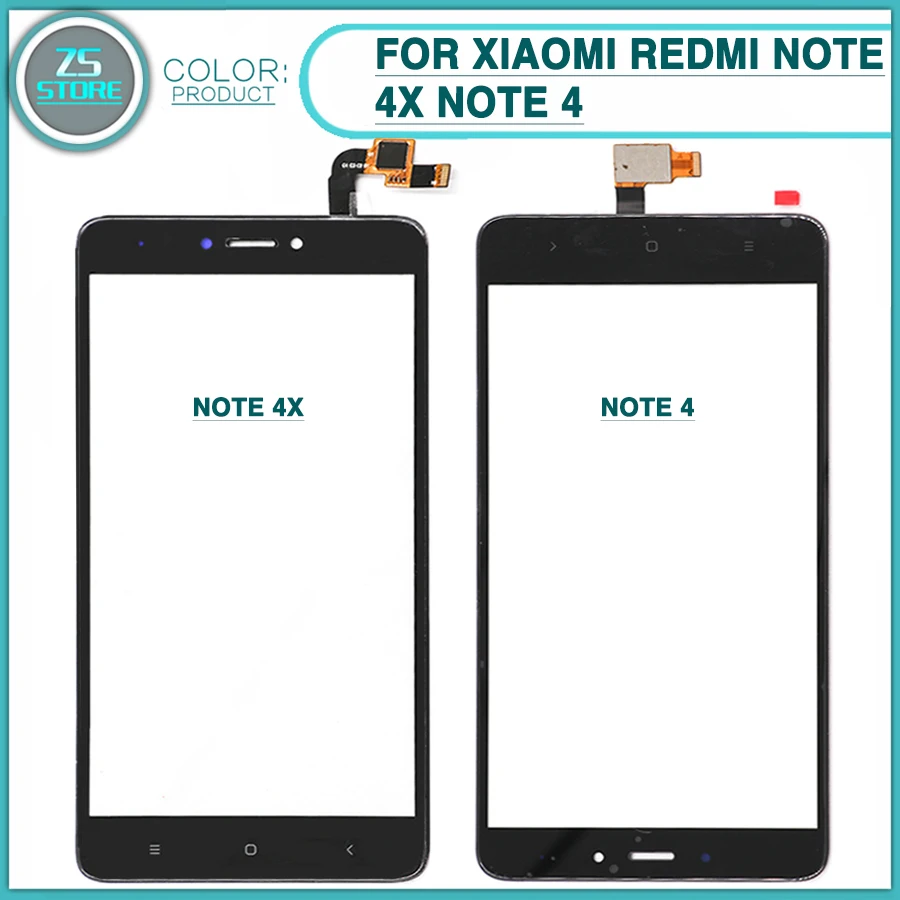 

New Note4 TouchScreen For Xiaomi Redmi Note 4X Note 4 Touch Screen panel Digitizer Sensor LCD Front Outer Glass Replacement