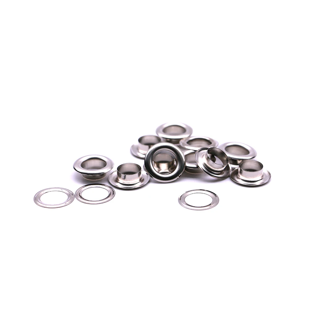 50sets/pack(Outer diameter)20.5mm (internal)12mm (high)6mm grommet metal silver grommets Round edge eyelets Q-03