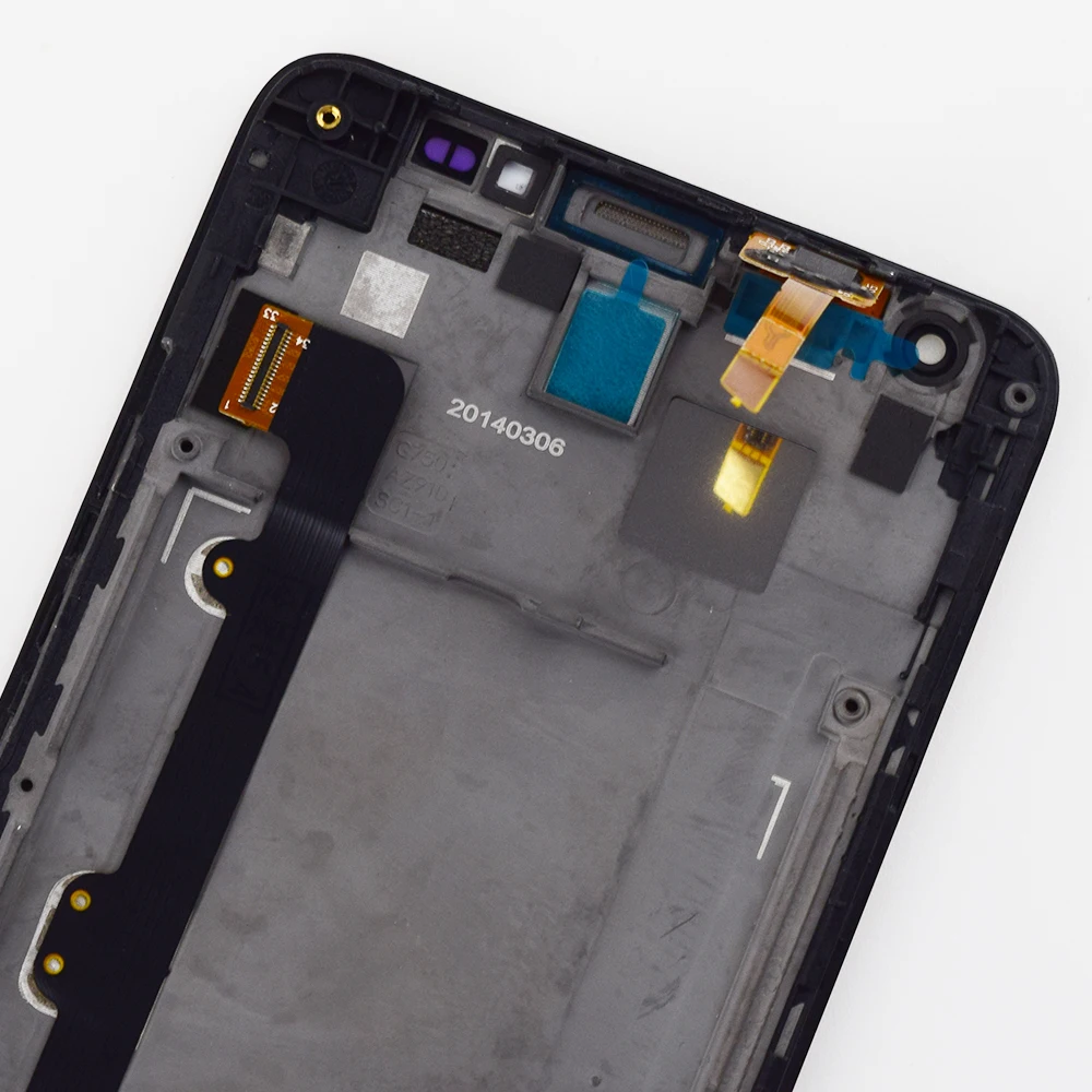 Для Huawei Honor 3X LCD кодирующий преобразователь сенсорного экрана в сборе рамка для G750