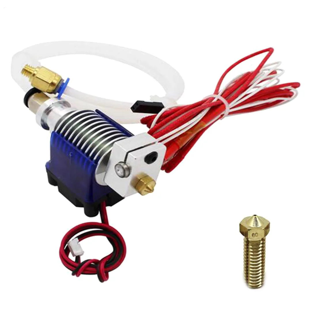 

Office Accessories Feed Tube Nozzle 0.8mm and Heating block for 3D Printer V6 J-head Printhead Metal Fan Kit