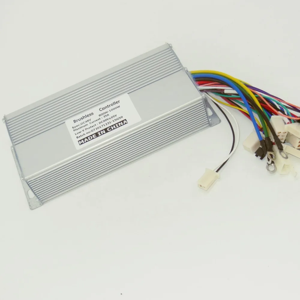 Excellent GREENTIME 15 Mosfet 48V 1000W 35A Dual mode Sensor/Sensorless BLDC Electric Bicycle/Scooter Controller 0 Excellent GREENTIME 15 Mosfet 48V 1000W 35A Dual mode Sensor/Sensorless BLDC Electric Bicycle/Scooter Controller 0