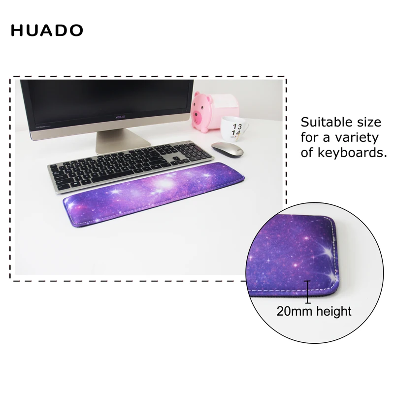  Keyboard Wrist Rest Pad/Mouse Wrist Rest Memory Foam Superfine Fibre Support for Office/ Computer/ 
