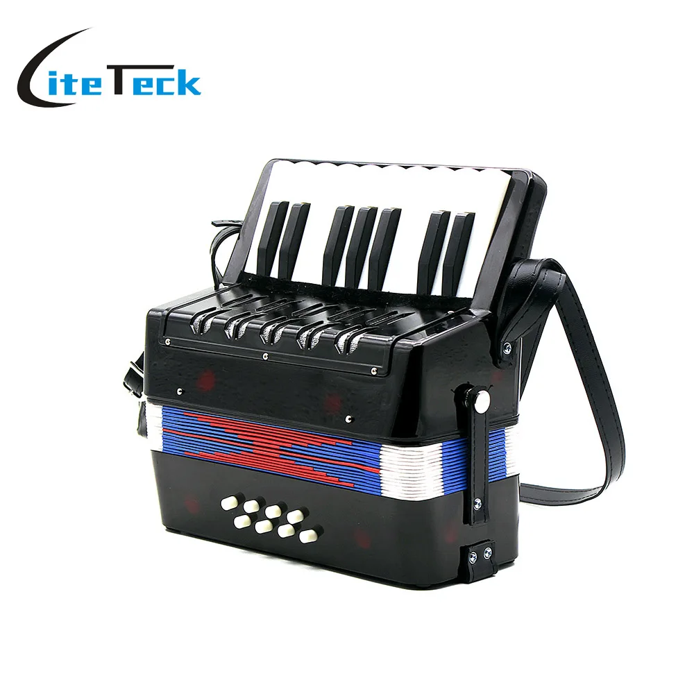 

High Quality 17-Key 8 Bass Mini Small Accordion Educational Musical Instrument Rhythm Band Toy for Kids Children