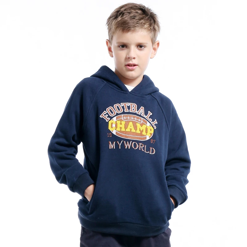 Весна и осень хлопок флисовый пуловер Толстовка детская одежда хлопковое Стеганое пальто для мальчиков детская футболка с капюшоном
