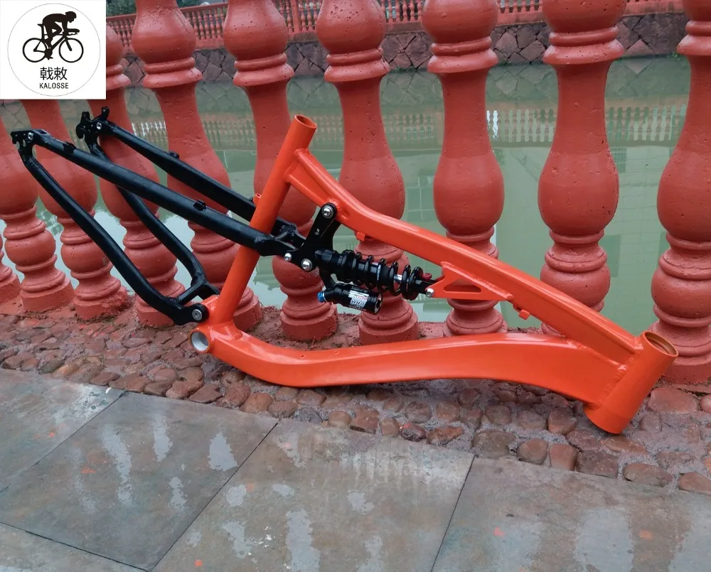 Clearance Kalosse adluts bike frame with 190mm travel DIY colors   mountain bicycle  frame alloy   Downhill  DH/AM  bike frame 0
