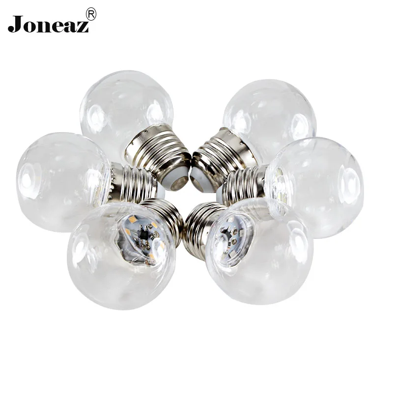 5X E27 B22 цветная(rgb) светодиодная лампочка 12 V 24 V 110 V 220 V bombilla 0,5 Вт 1 2835 G45 декоративный прозрачный Лампы Свадебная вечеринка сад Joneaz