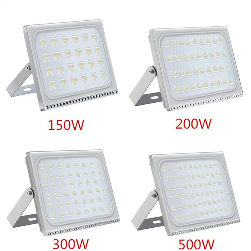 

1PCS Ultrathin LED Flood Light 150W 200W 300W 500W IP65 110V/220V LED Spotlight Refletor Outdoor Lighting Wall Lamp Floodlight