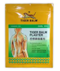 Большой Размер 3x14 см Tiger Balm патч/мышечные боли и обезболивающее Штукатурка/холодный боли в спине. (4 пакеты) = 12 шт