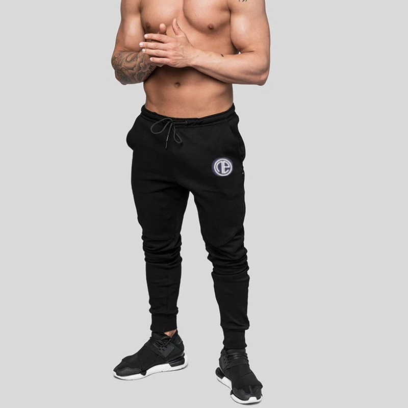 

FRMARO 2019 New Gyms trousers men pants zipper fashion Jogger Pants Skinny casual trousers pants top quality sweatpants