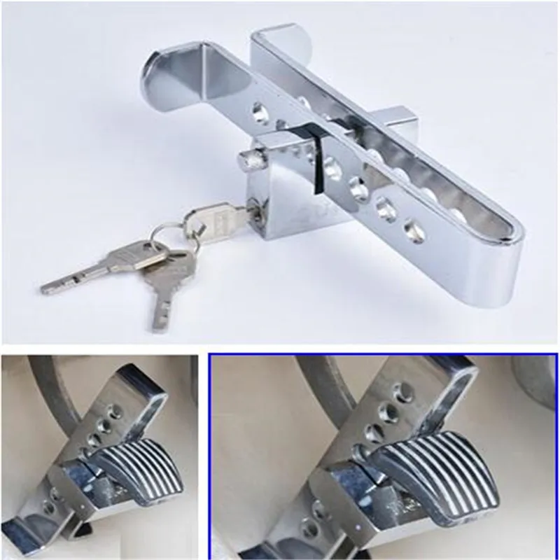 1 x Car Brake Clutch Pedal Lock Steel Stainless Anti Theft Strong