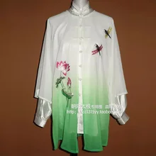 Customize Chinese Tai chi clothing Martial arts taiji performance shawl wushu uniform embroidery for women children girl kids