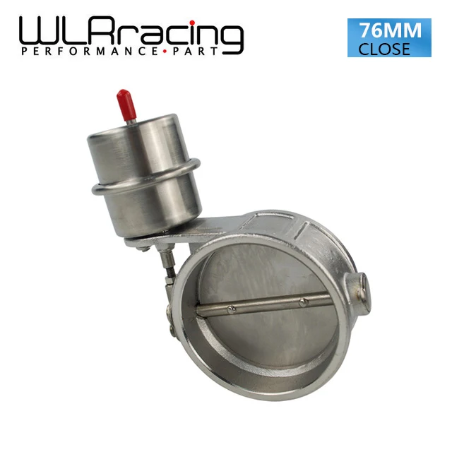 WLRING STORE Exhaust Control Valve With Vacuum Actuator Cutout 3 76mm Pipe CLOSED with ROD WLR