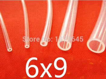 

6mm ID 9mm OD 6x9 PFA FEP Transparent clear PTFE tube, F46 F4 polytef HOSE,heat-resistant semiconductor pipe Tubing