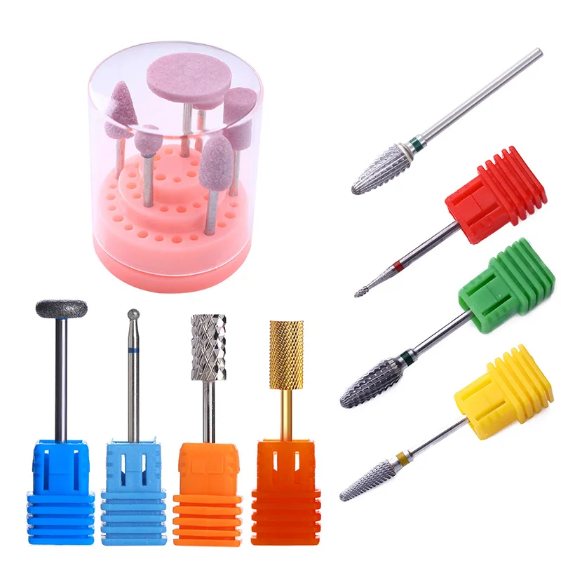 

Electric Nail Drill Bit Cutter File Grinding Buffer Machine Polisher Accessories Nail art Tool Remove