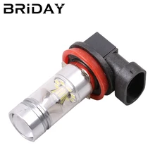 BRIDAY New 2pcs H8 H11 3030 100W 20smd LED Car Fog Lights Daytime Running Light Auto Lamp Bulbs led lights car-styling DC 12v