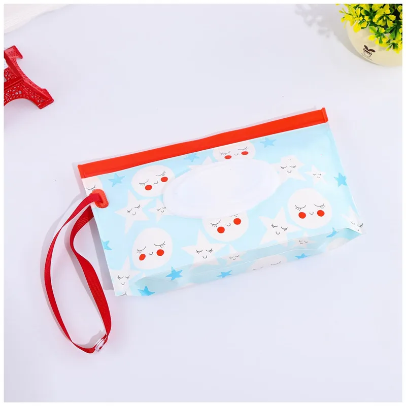 

Hot Clutch and Clean Wipes Carrying Case Clutch and Clean Wet Wipes Bag Container for Stroller Cosmetic Pouch with Easy-Carry
