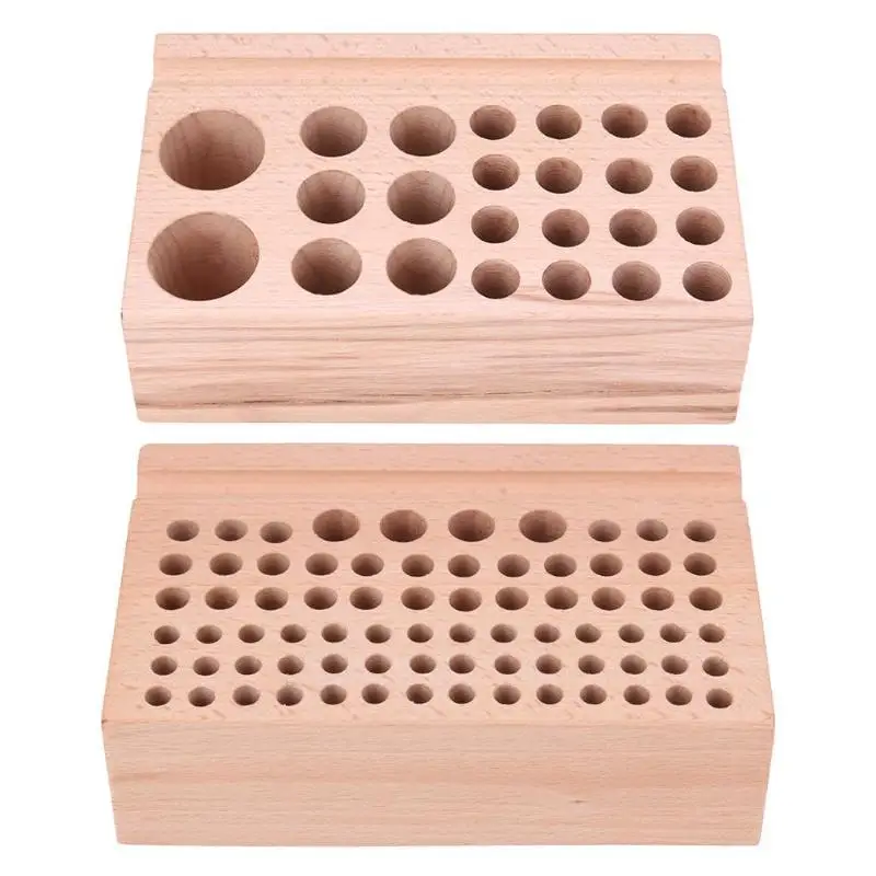 

DIY Tools Solid Wood Storage Table Rack Tool Rack Leather Punch Printing Engraving Tool Storagetable Tool Case 76 Holes 24 Holes
