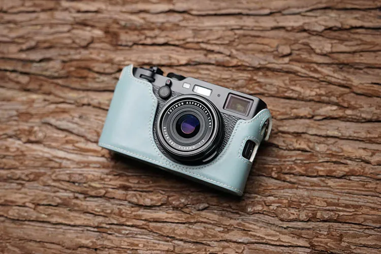 Чехол для камеры ручной работы из натуральной кожи для FujiFilm X100F Fuji x100f X100-F, наполовину сумка для камеры, крышка для открытой батареи