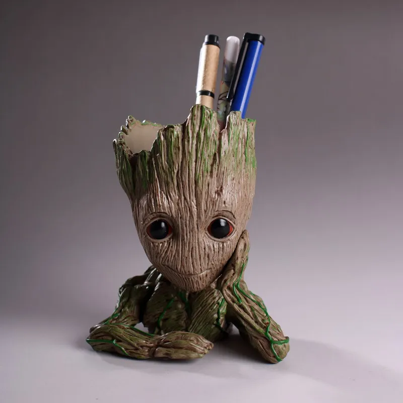 

Baby Groot Flower Pot Planter Action Figures Guardians of The Galaxy Toy Tree Man Cute Model Toy Pen Flower Pots Flowerpot Gift