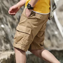 Высококачественные летние повседневные шорты мужские черные, хаки, красные хлопковые шаровары короткие джоггеры модные уличные карманные шорты 4XL 5XL