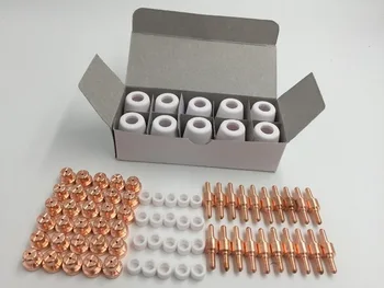 

150pc PT31 LG40 Air Plasma Cutter Cutting Consumable For CUT30 40 50 Consumables Tips Electrodes Cups Rings
