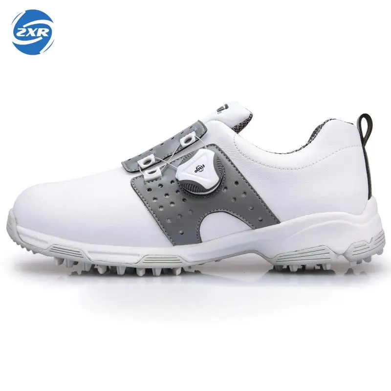

New Sneakers Golf Women Shoes Ladies Waterproof Sports Golf Shoes Anti-slip Studs Upgraded Rotating Laces Golf Shoes