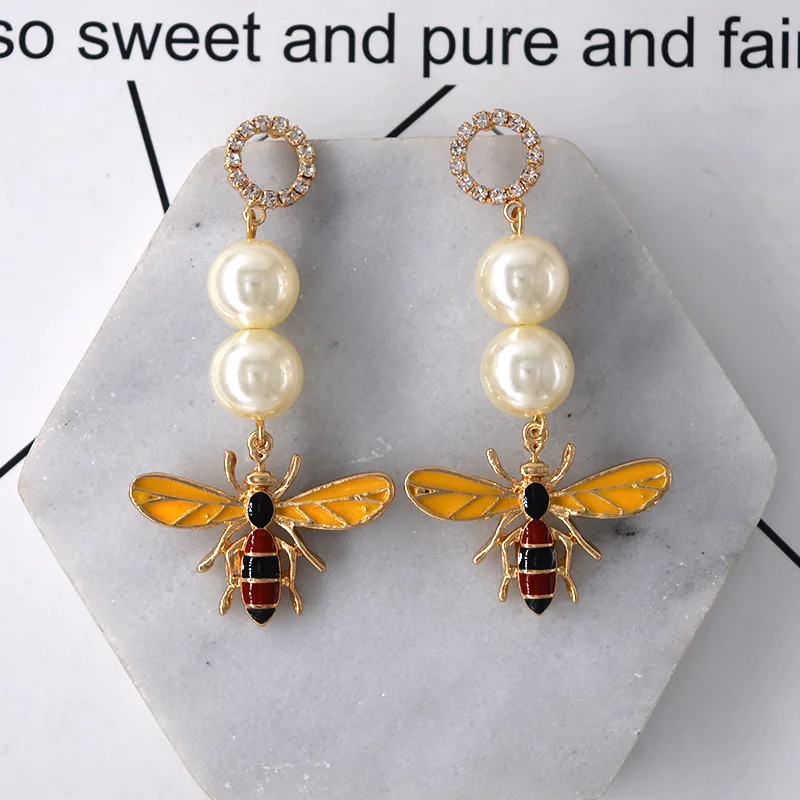 2019 ethnic temperament long bee charms earings fashion jewelry | Украшения и аксессуары