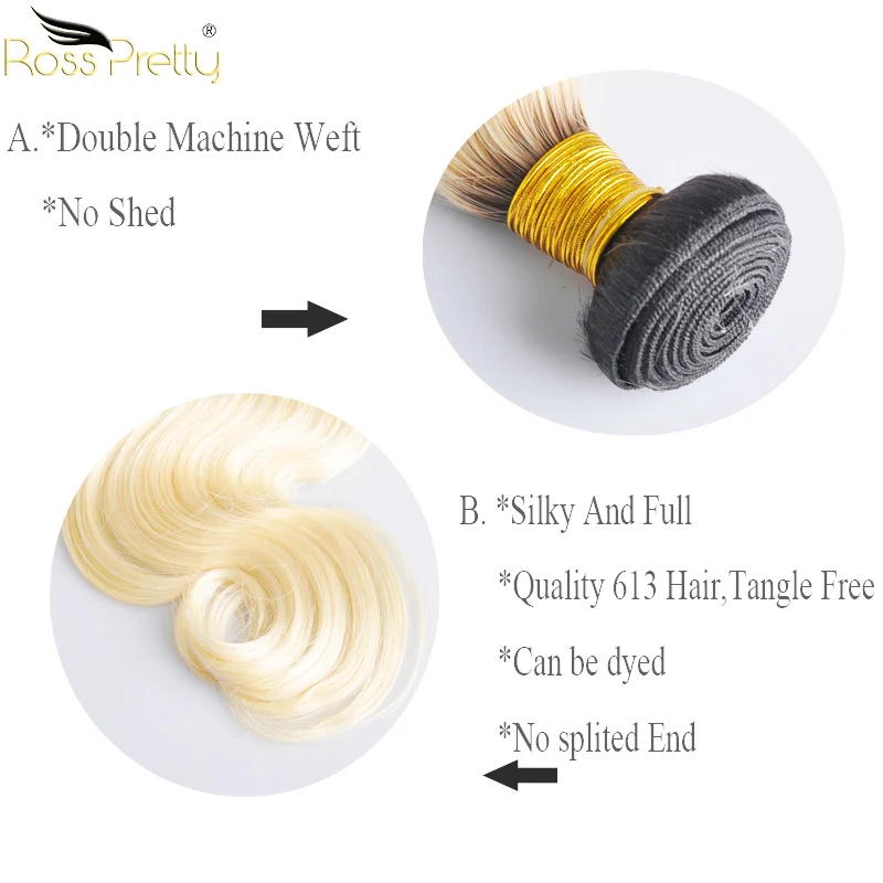1b 613 hair bundle details