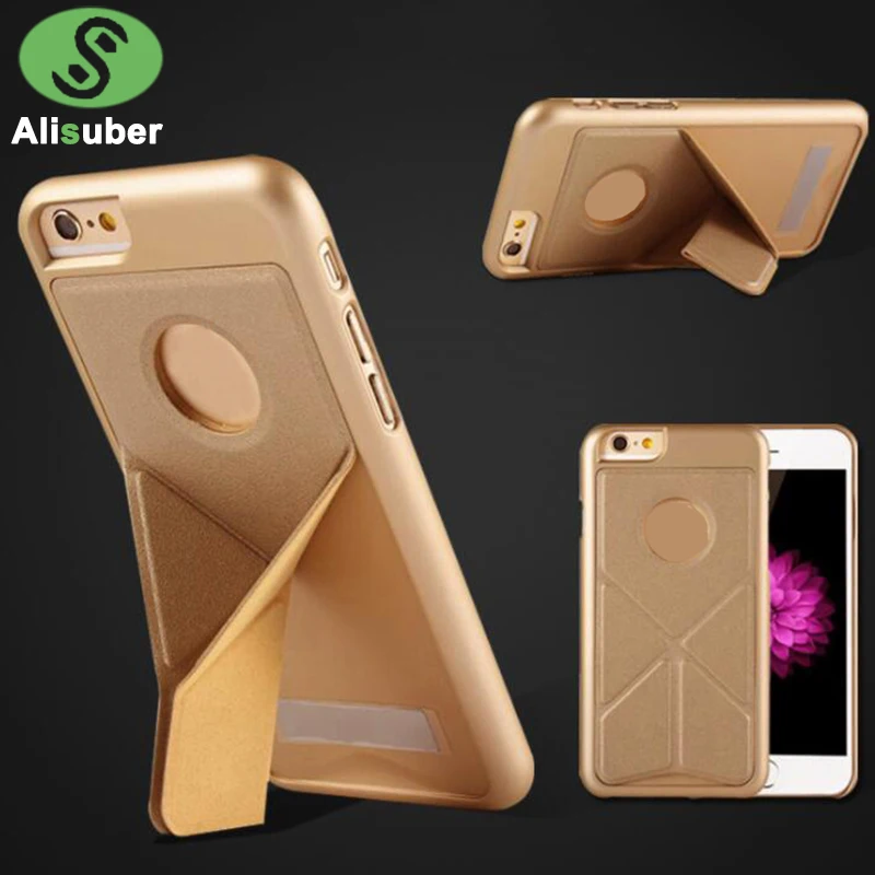 Alisuber Transformer Phone Case For iphone 6 6s Plus Foldable Folding Fold Stand Holder Back Cover Shell Capa |