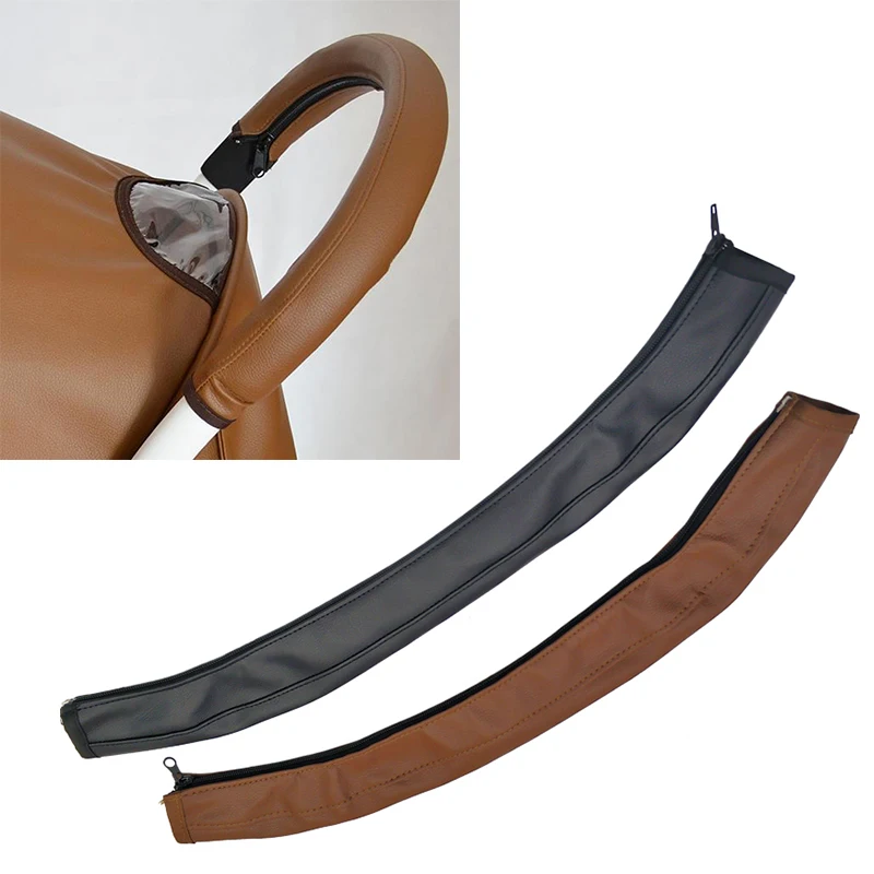 

Baby Pram Handle PU Leather Pushchair Stroller Armrest Case Protective Cover For babyyoya yoya Pram Stroller Accessories