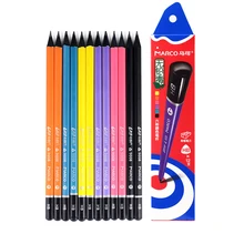 Марко Марка 9008BE черный стержень для карандаша треугольник стержень резиновая головка студенческий пишущий карандаш HB