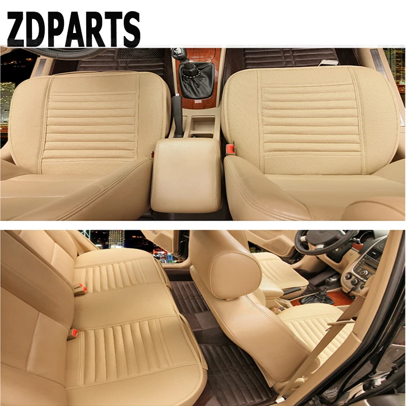 ZDPARTS 4 цвета кожаные чехлы для автомобильных сидений подушки Ford Focus 2 3 Fiesta Mondeo Kuga Kia
