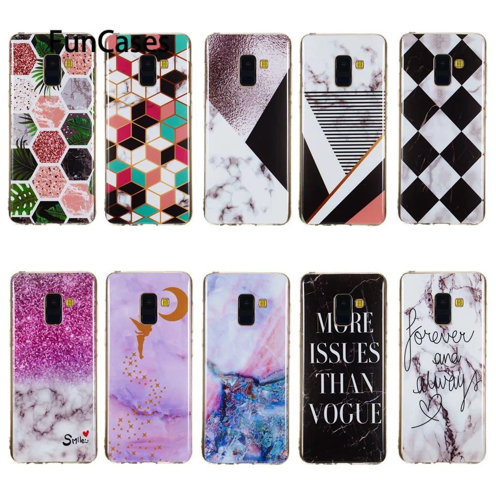 Plant Fitted Case For hoesje Samsung A8 2018 Abstract Estuche sFor Cellular Galaxy estojo Soft TPU Phone Cases | Мобильные телефоны