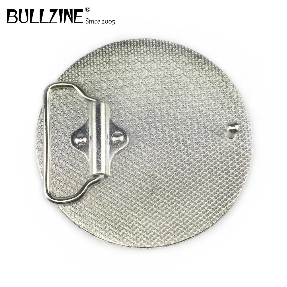 Ремень Bullzine Deadpool с серебряной отделкой FP-03304-1 с постоянный запас подходит для пояса шириной 4 см