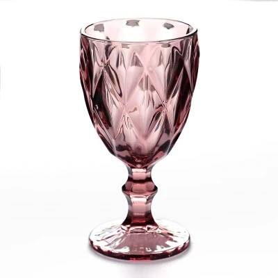 HOUSEEYOU Ретро Хрустальный взмахнутый дизайн резной стеклянный бокал для вина бокалы для шампанского бокалы для питья коктейлей бренди Виски Бар инструменты - Цвет: Pink