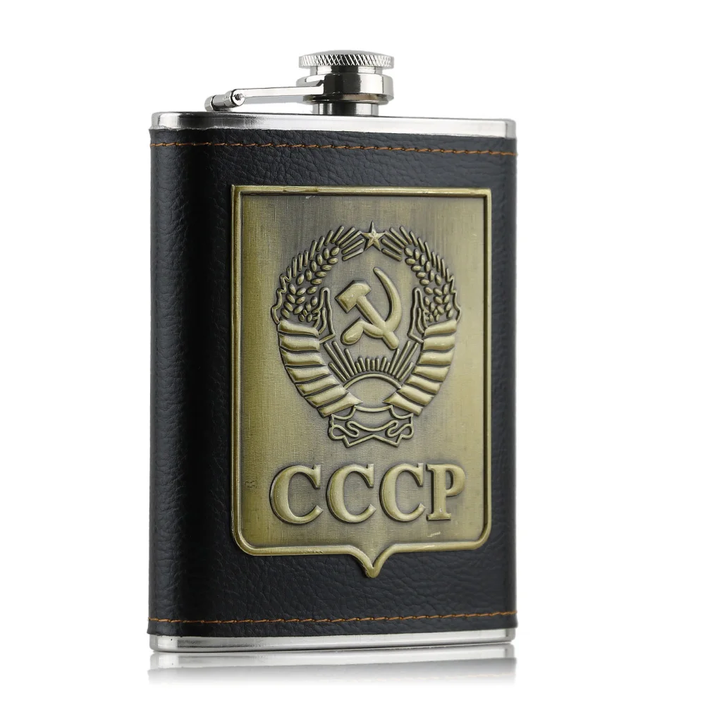 Lucuas 8 унций CCCP фляжка из нержавеющей стали для алкоголя виски пива ликера с