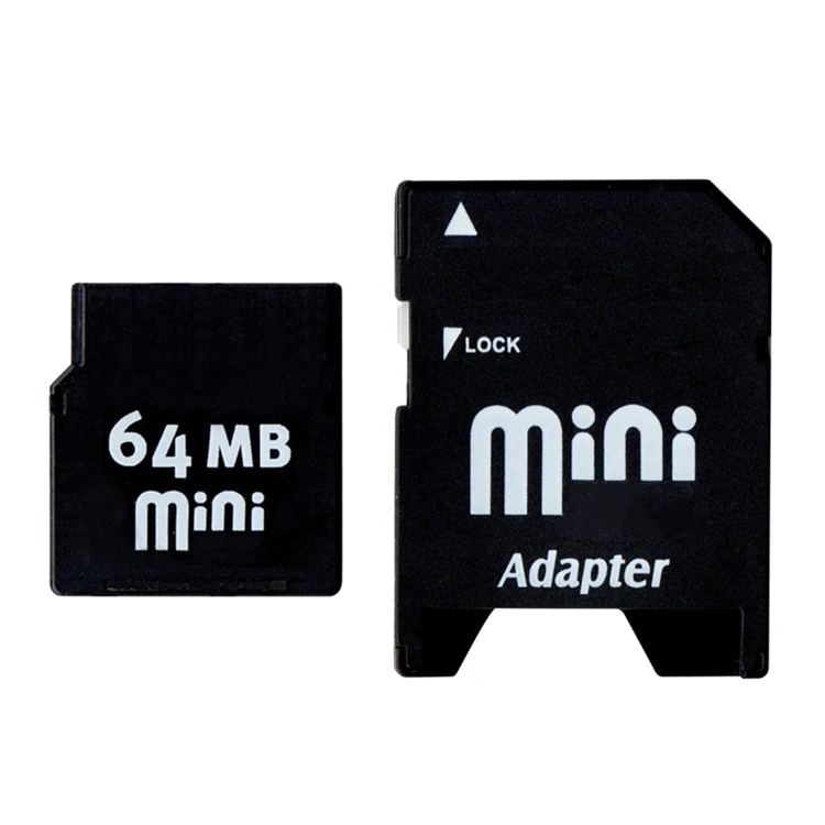 Большая Акция 64MB MiniSD с адаптером Mini SD карта памяти 64MB MiniSD карта памяти для Nokia мобильный телефон палочки Mini SD