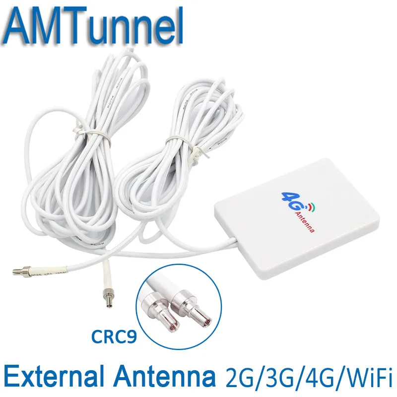4g LTE Pannel Antenna CRC9 Connector 3G 4G Router Anetnna with 3m cable for Huawei 3G 4G LTE Router Modem Aerial