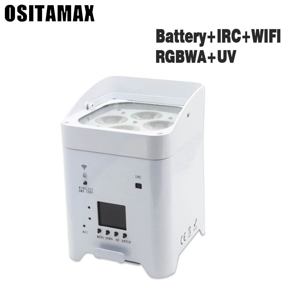 8 шт. светодиодное освещение Par 4x18 Вт фиолетовый цвет RGBWA UV с DMX512 для дискотеки DJ
