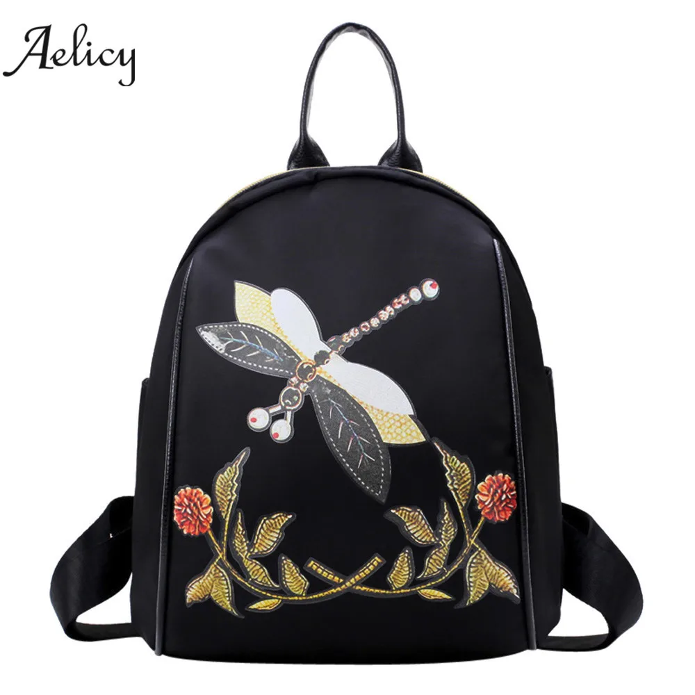 Aelicy мода элегантный дизайн рюкзак кожа для женщин сумка цветочный школьная 2019 новый дизайн высокое качество 1277