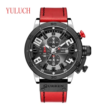 

YULUCH New Arrival Top Brand Fashion Men's Sports Quartz Watch Multi-function Six-needle Timing Men's Watch Gift