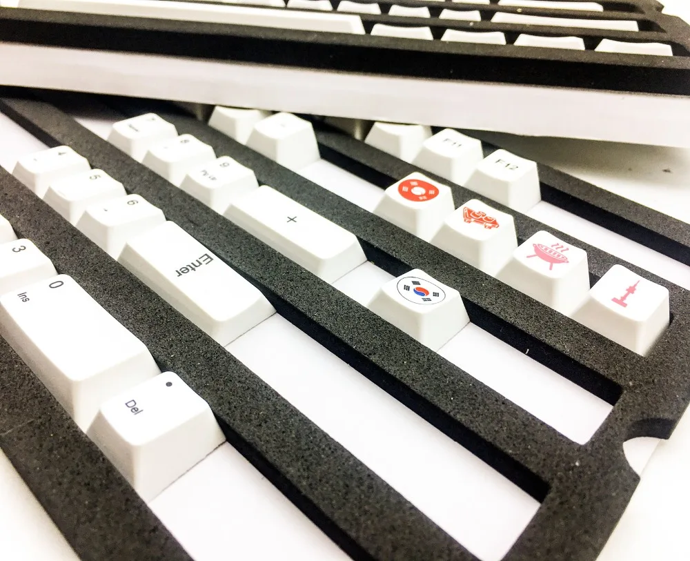 104 клавиш Японский Корейский Русский краситель-сублимация PBT Keycap Keycaps ANSI OEM профиль для Cherry MX игровая механическая клавиатура