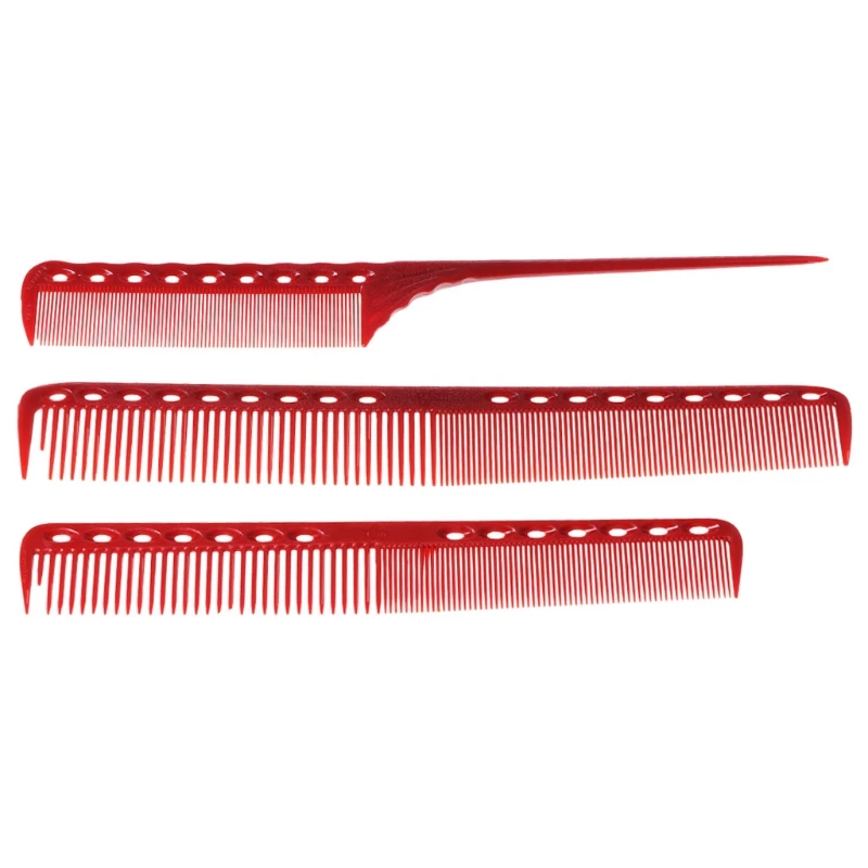 3 стиля Антистатическая красная расческа Парикмахерская Антистатическая Парикмахерская щетка для распутывания волос щетка для салонного