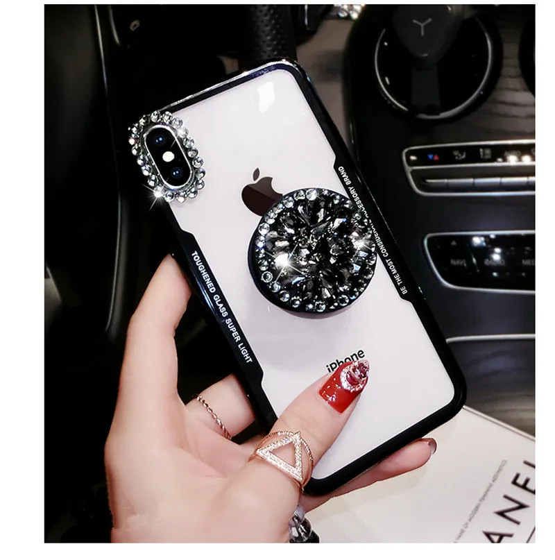 XSMYiss-New-Models-Phone-Case-For-iphone-X-6-6S-7-8-Plus-Fashion-Bling-Diamond