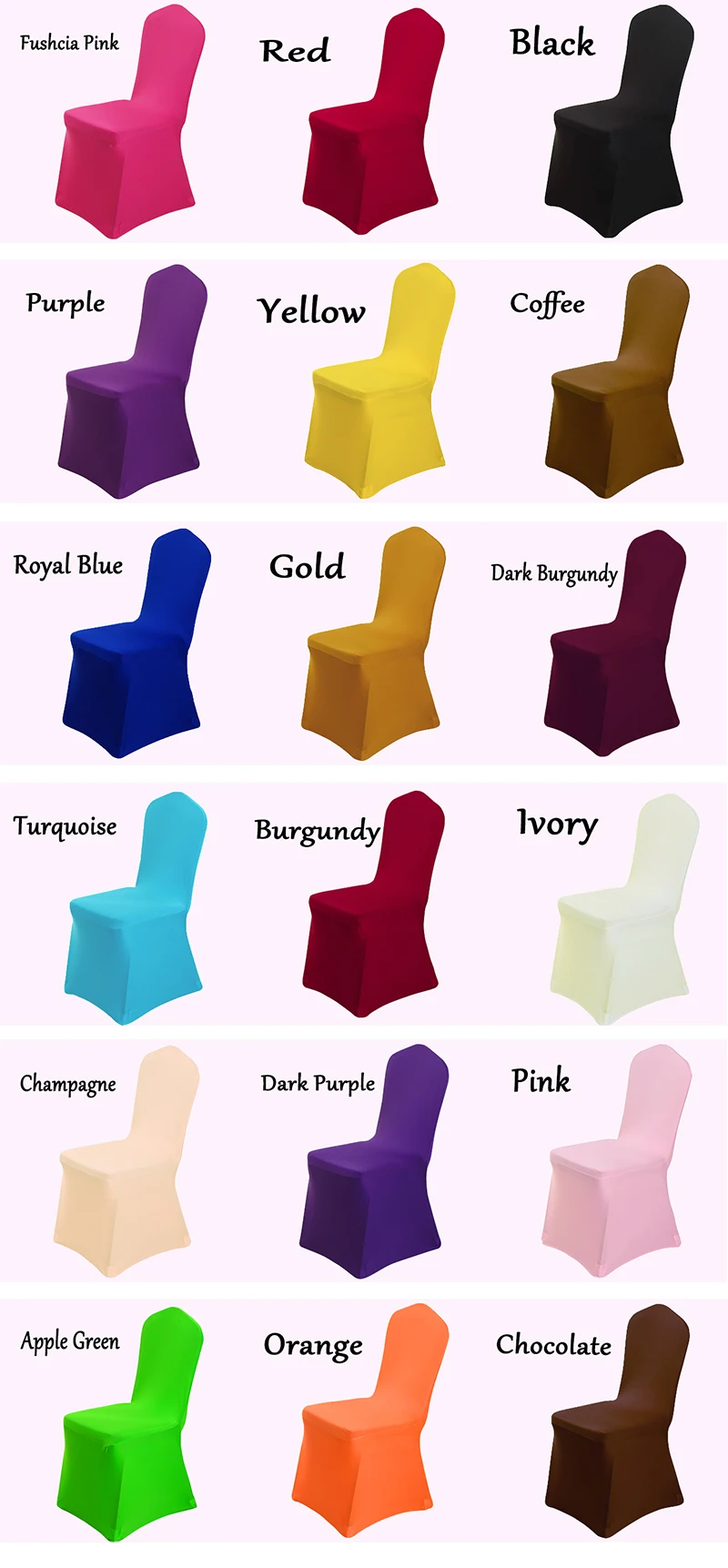 chair cover colors