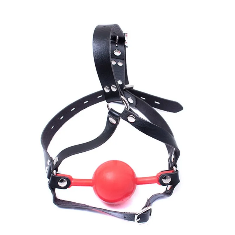 48mm-Big-Ball-Gag-with-PVC-Leather-Head-Harness-Mask-Open-Mouth-Gag-in-Adult-Game (4)