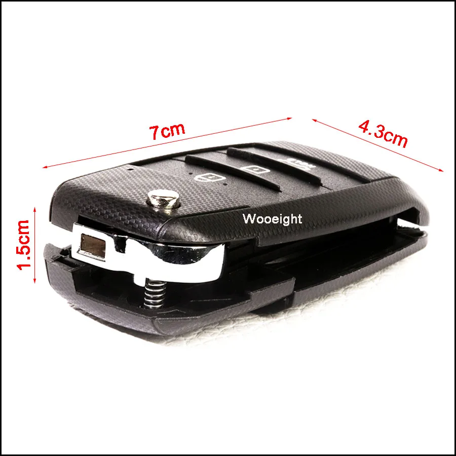 Wooeight 3 Buttons Remote Flip Folding Key Shell Fob Case For KIA Cerato Forte Sorento K3 Rio 2013 2014 Optima 2014 2015 (1)