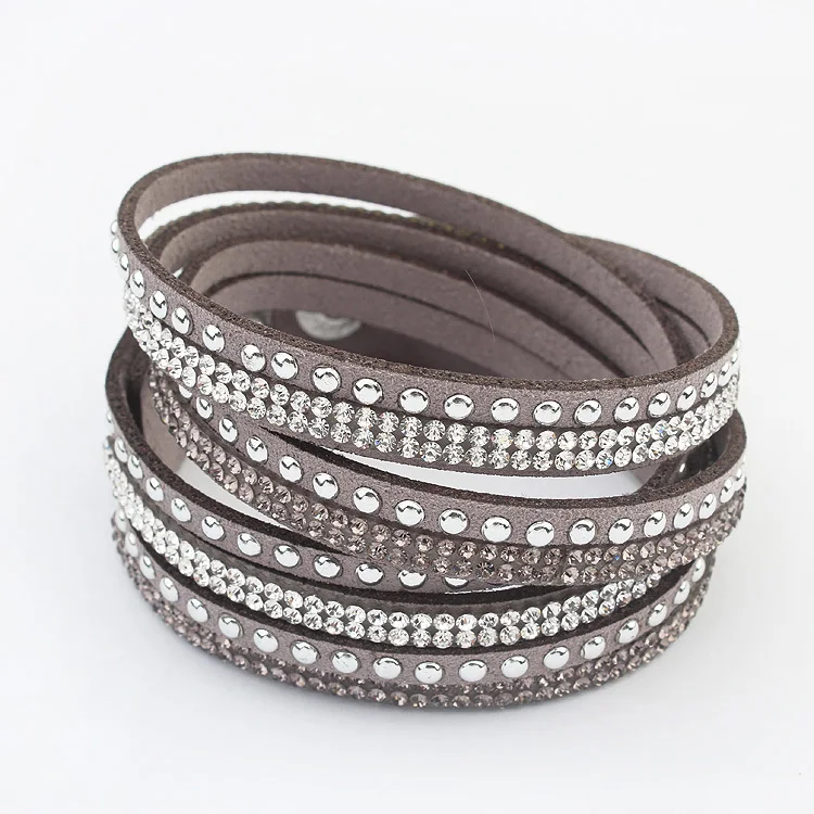 17km 17 Colors New Uni Multilayer Leather Bracelet Christmas Gift 17km 17 Colors New Uni Multilayer Leather Bracelet Christmas Gift Charm Bracelets Rivet Vintage Jewelry For Women Pulsera In From