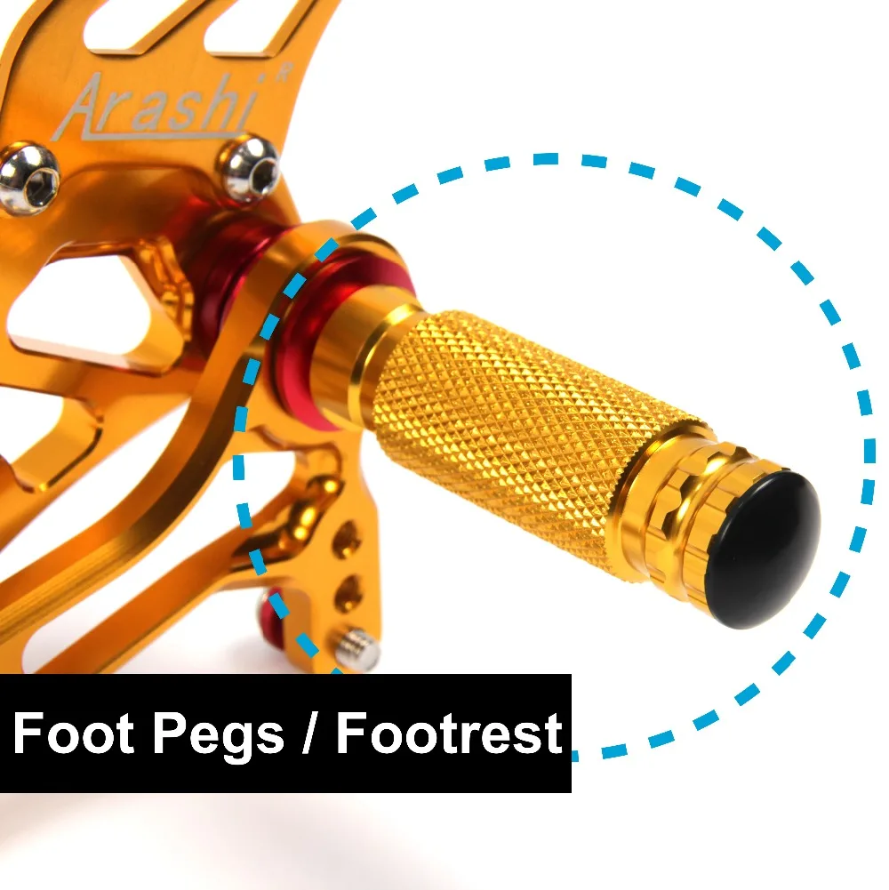 

Only For Arashi Adjustable Rearsets Replacement Footrest Pegs Motorcycle Spare Parts Foot Peg For Honda Suzuki BMW KTM etc